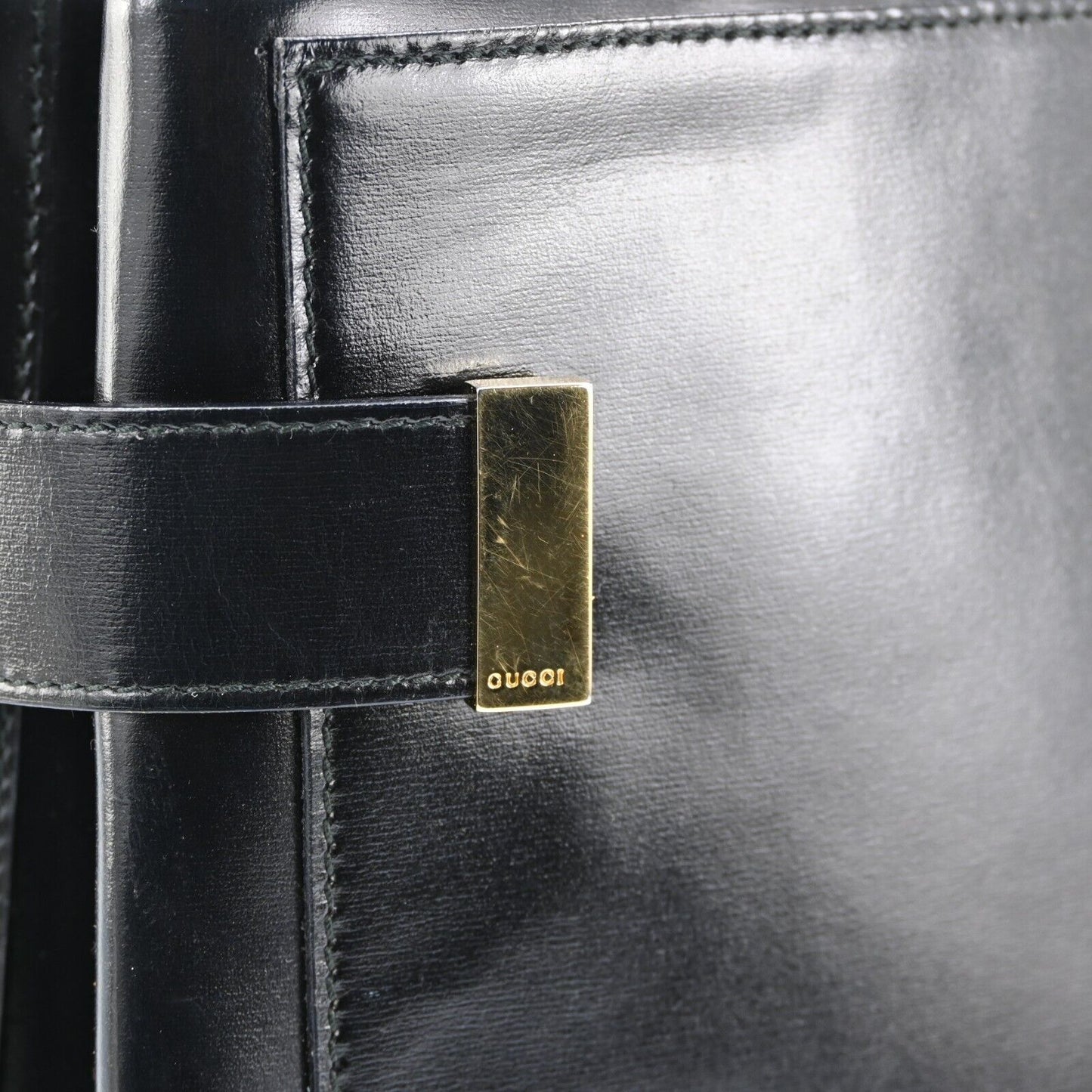 Gucci Logo Shoulder Bag Handbag Patent