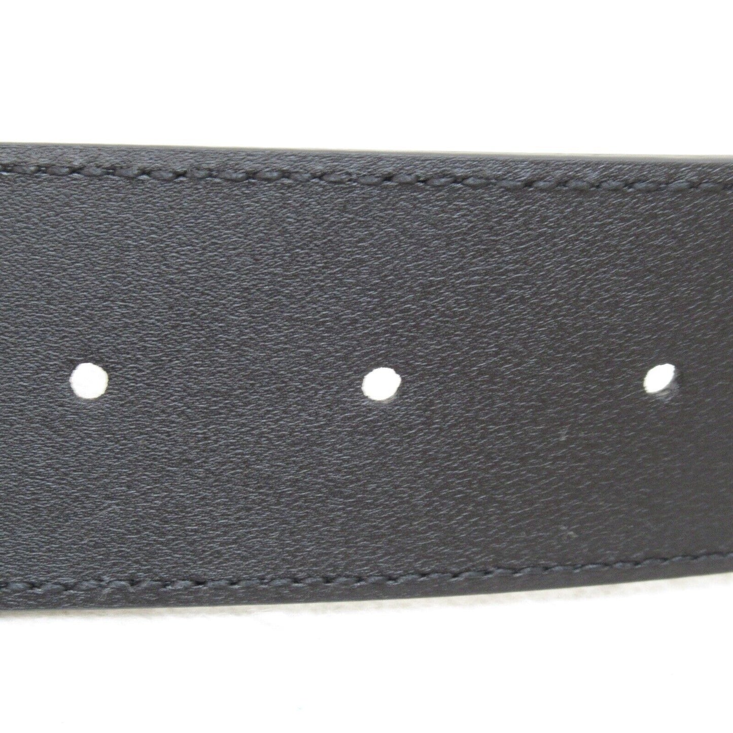 Gucci Wide Belt G Leather Black New
