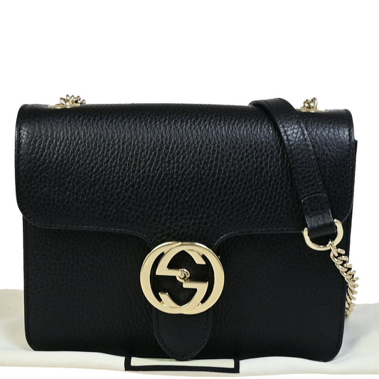 Gucci Logo Interlocking G Chain Shoulder