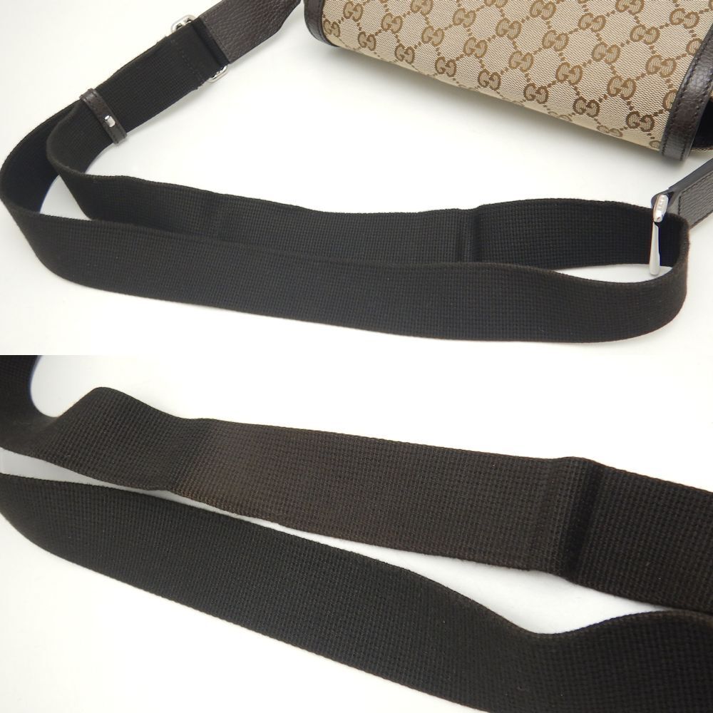 Gucci Shoulder Bag Gg Canvas Beige Brown