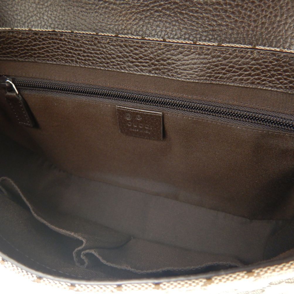 Gucci Shoulder Bag Gg Canvas Beige Brown
