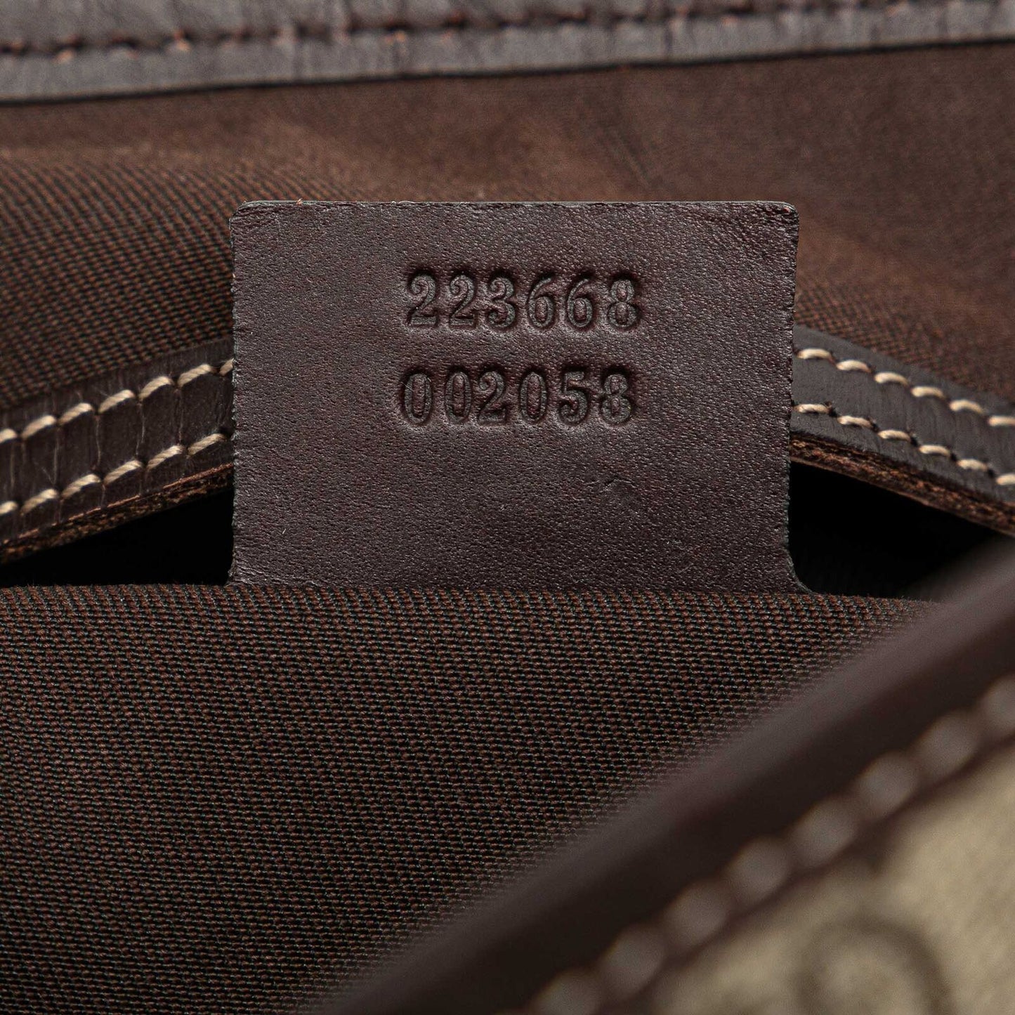 Gucci Gg Supreme Joy Tote Brown