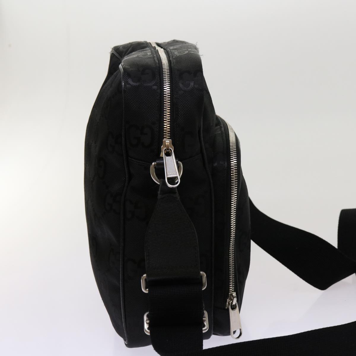 Gucci Gg Canvas Shoulder Bag Black