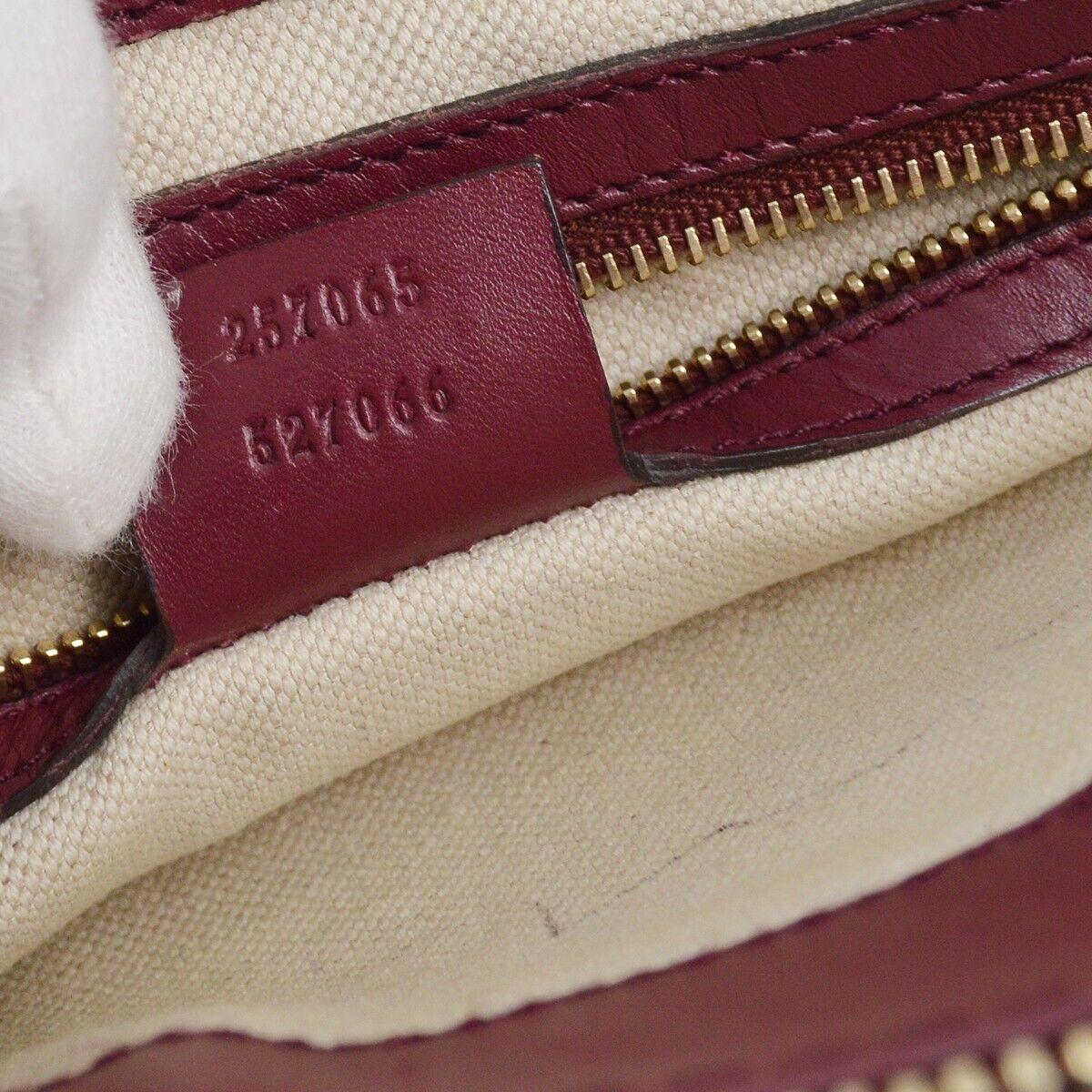 Gucci Beige Bordeaux Gg Crossbody Bag