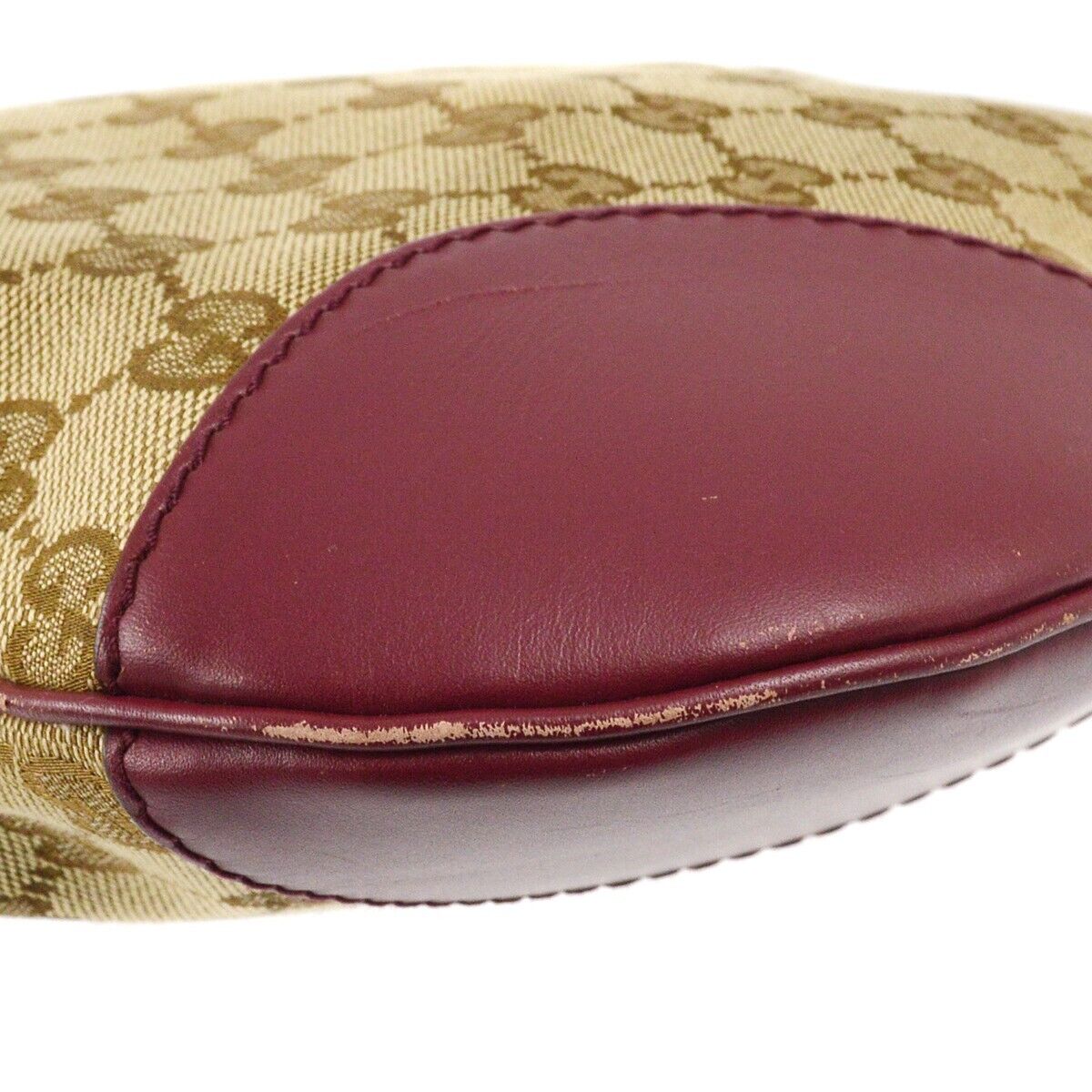 Gucci Beige Bordeaux Gg Crossbody Bag