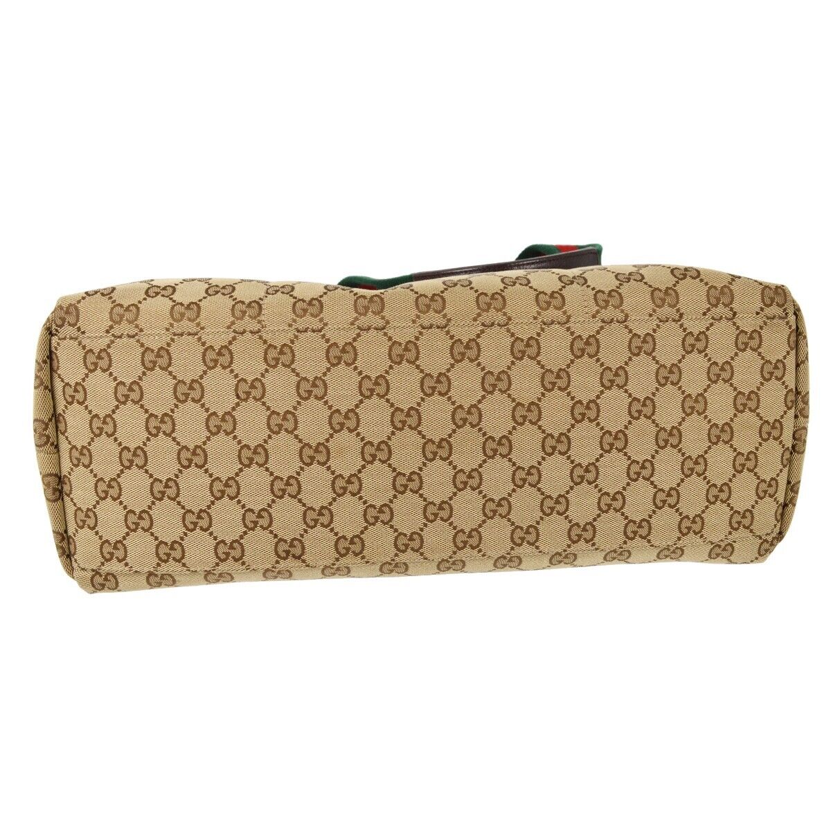 Gucci Beige Brown Sherry Gg Tote Handbag