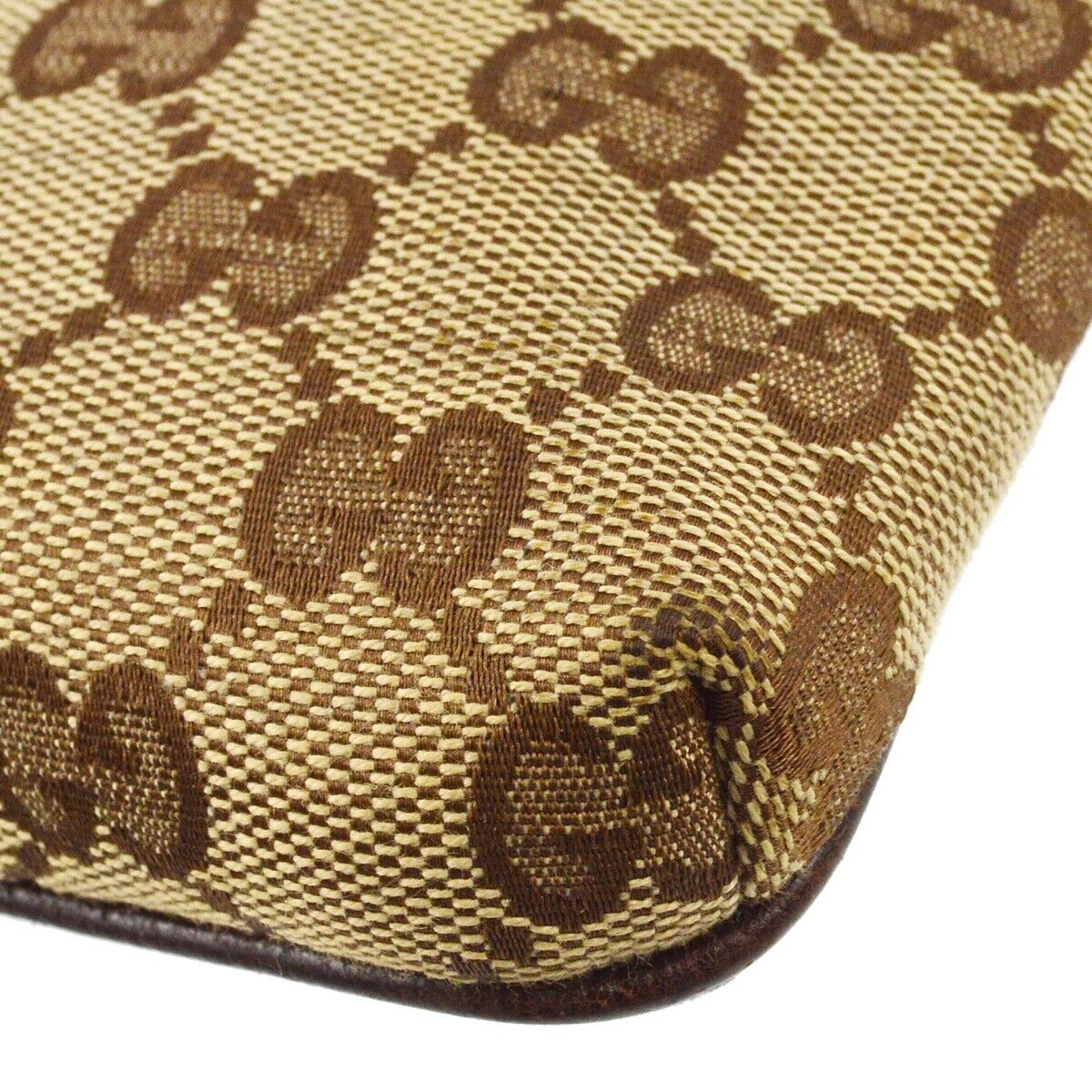 Gucci Beige Brown Sherry Gg Crossbody