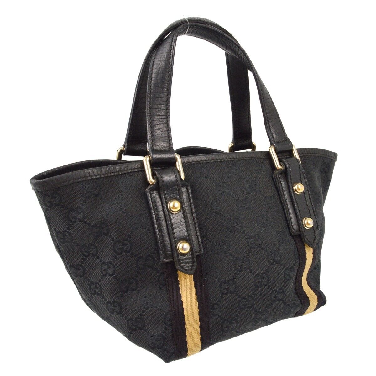 Gucci Black Gg Tote Handbag