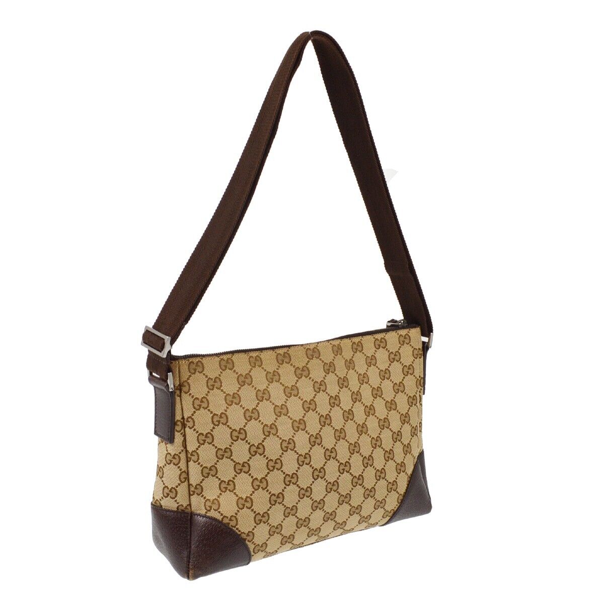 Gucci Beige Brown Gg Shoulder Bag