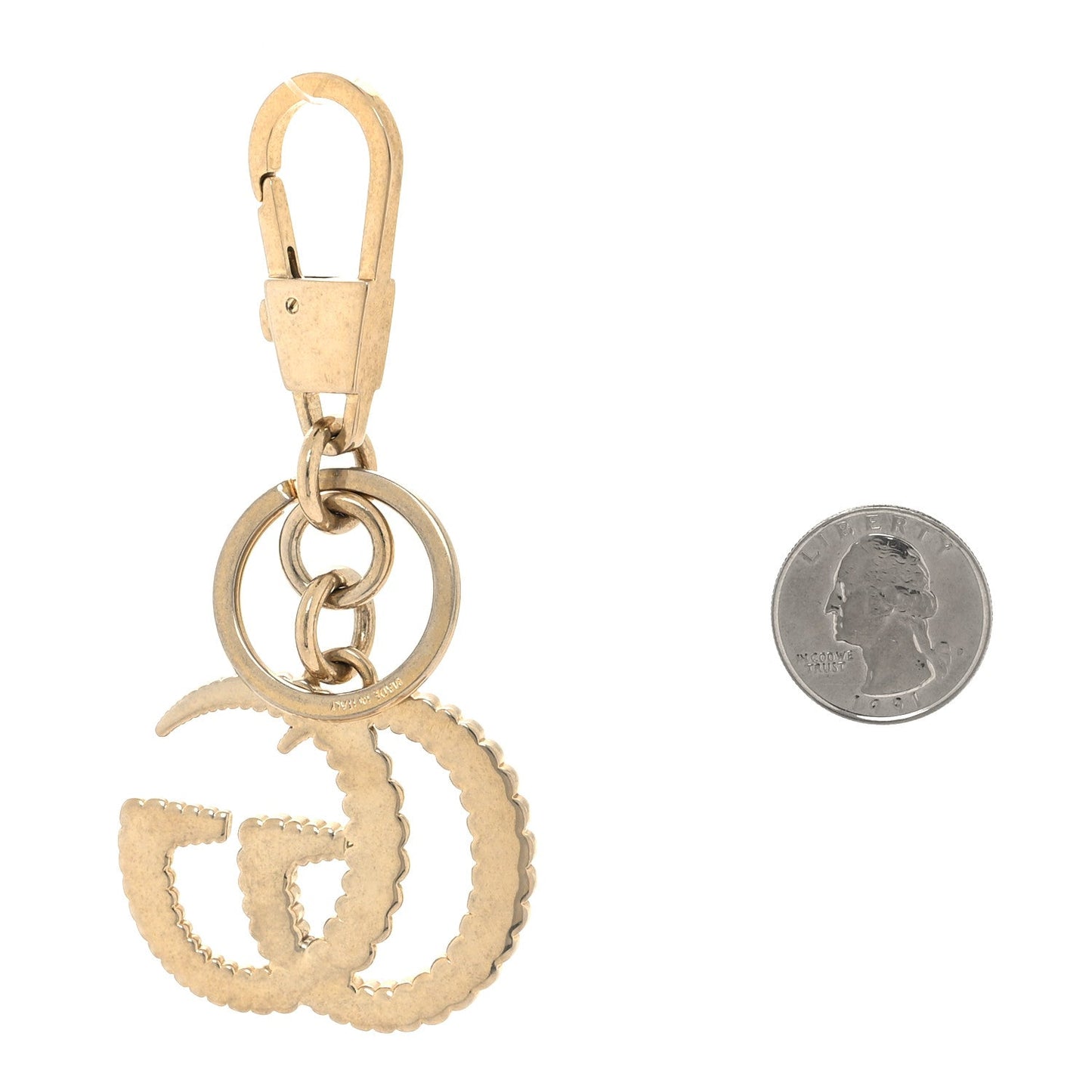 Gucci Torchon Double G Key Chain Gold