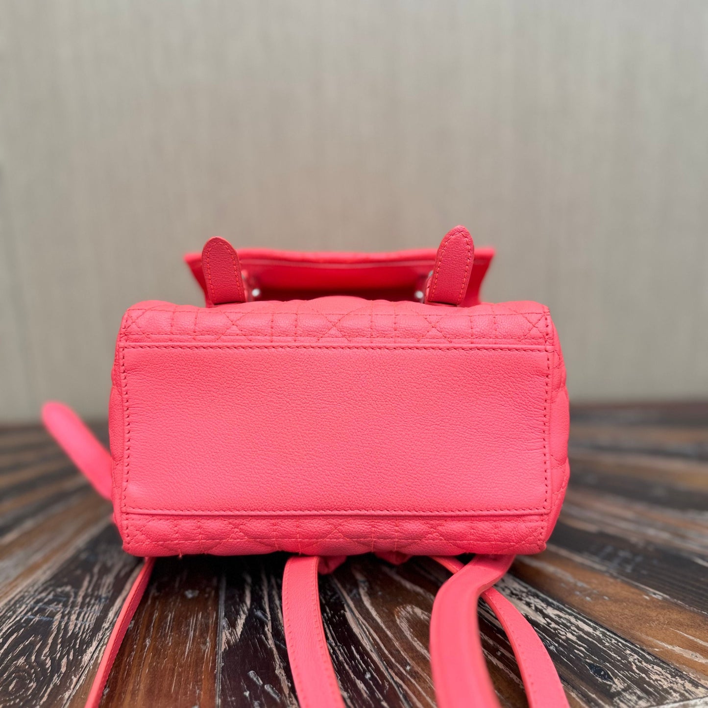 Diortravel leather backpack Dior Red in Leather 3293