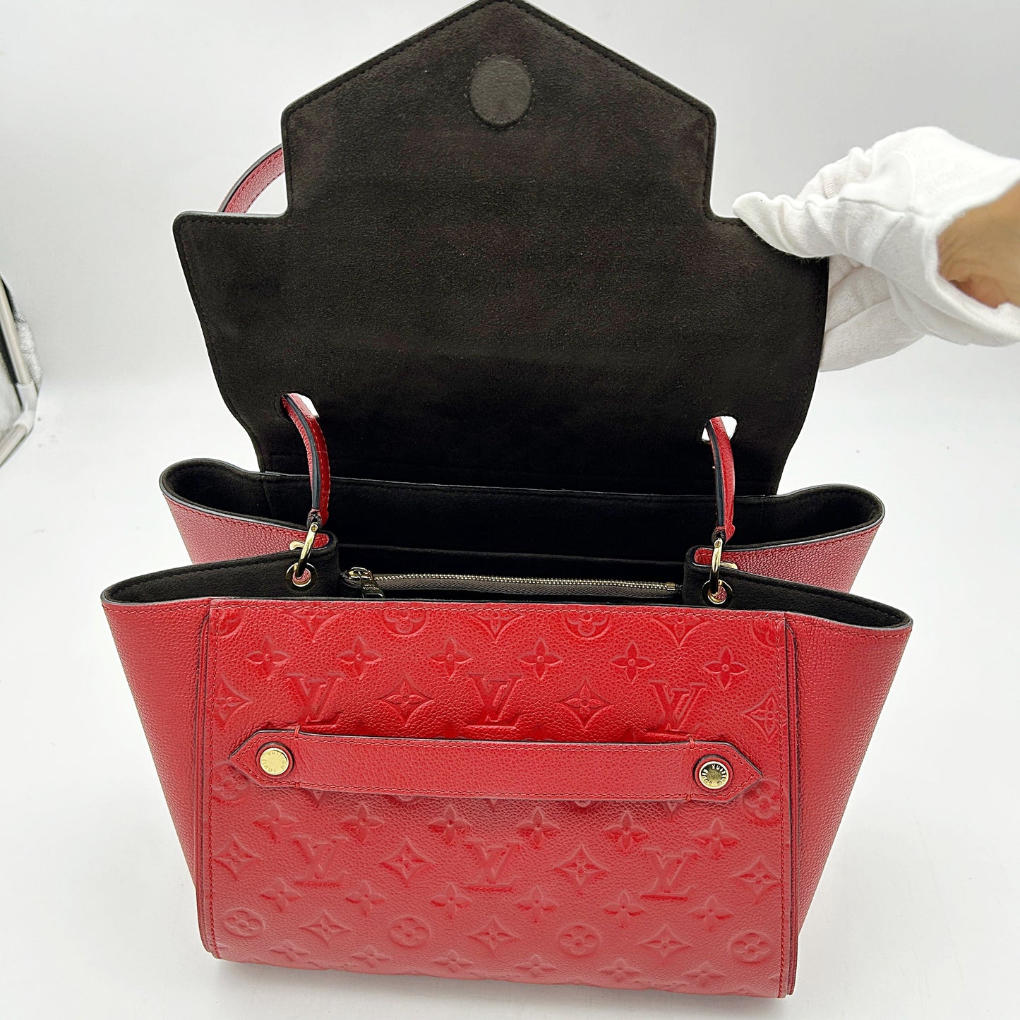 Louis Vuitton Monogram Empreinte Trocadero - Burgundy Handle Bags, Handbags LA28219