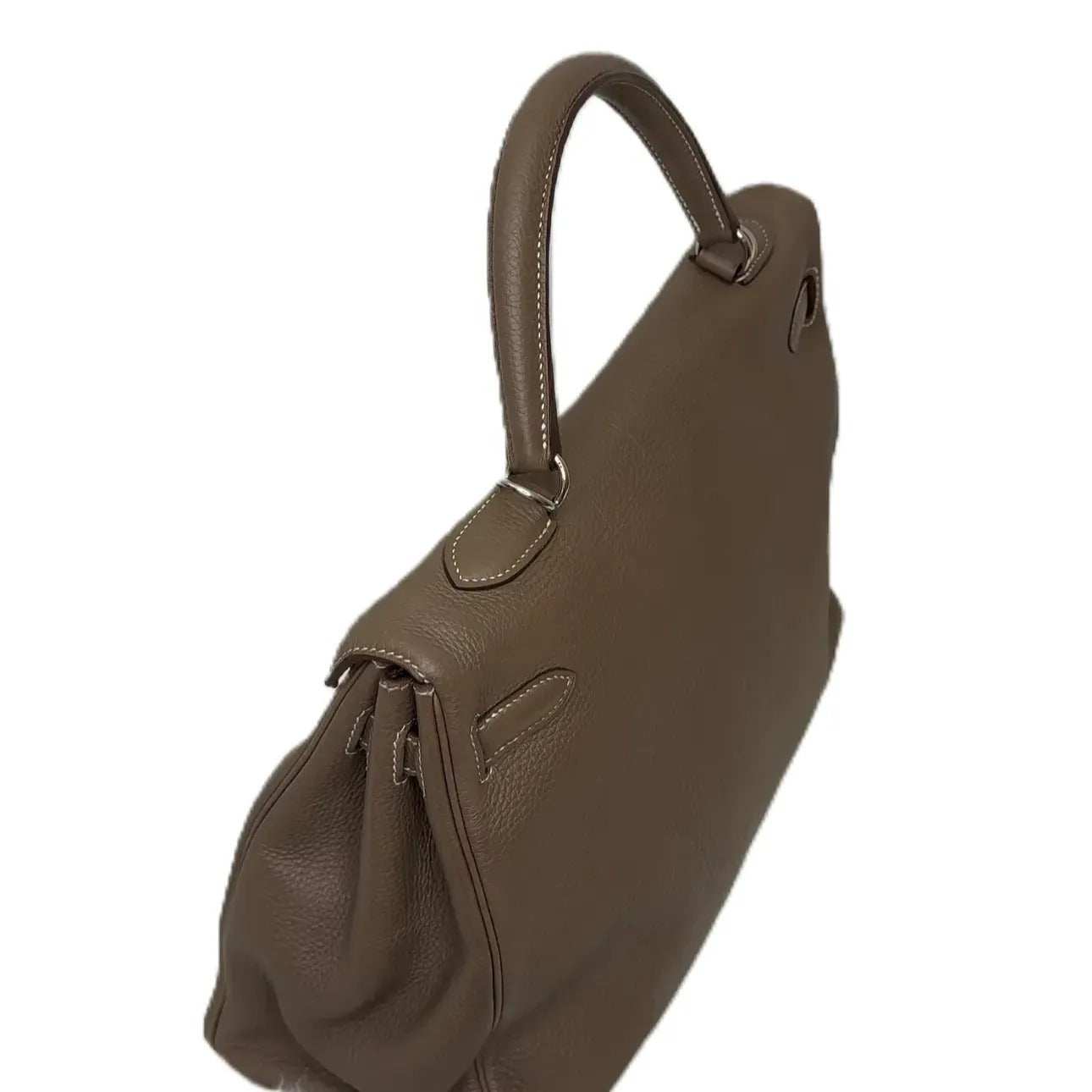 HERMES Togo Kelly Retourne 32 Etoupe B22-35