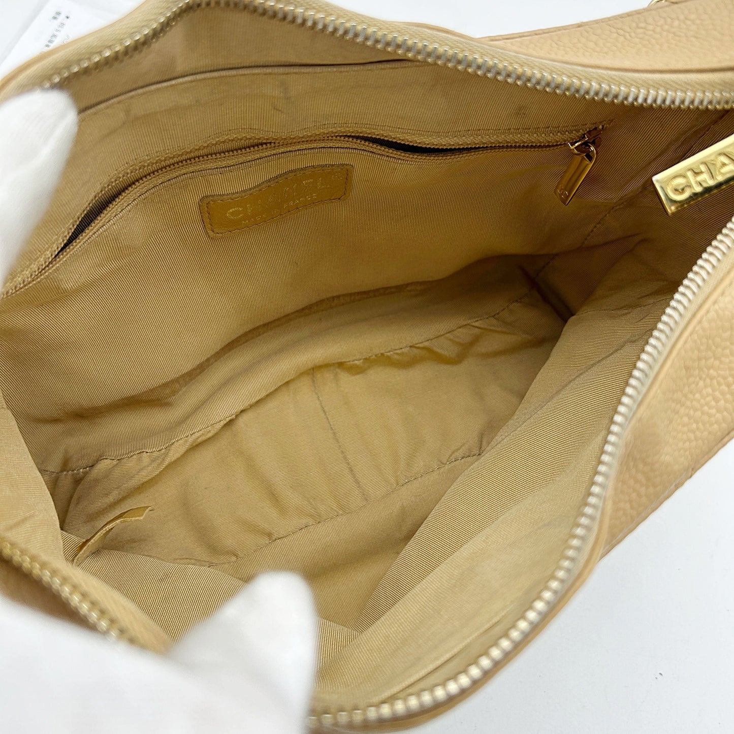 Chanel Caviar Timeless Pochette - Neutrals Shoulder Bags, Handbags LA986