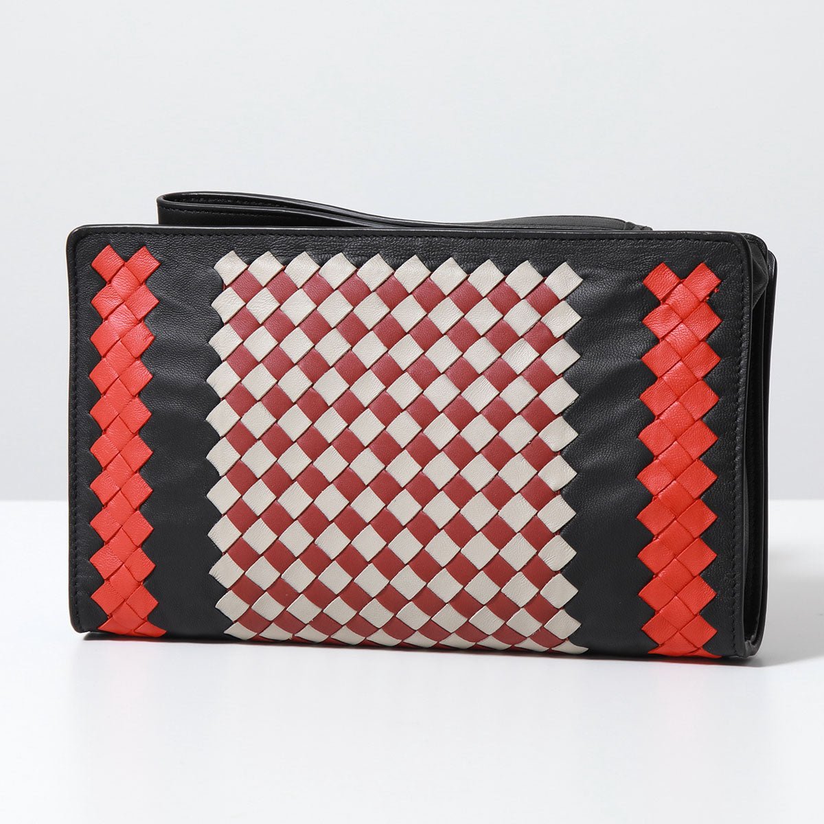 Bottega Veneta Intrecciato Leather Wristlet Clutch Bag