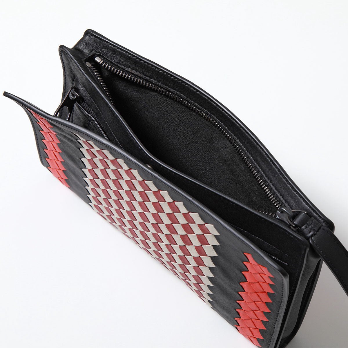 Bottega Veneta Intrecciato Leather Wristlet Clutch Bag