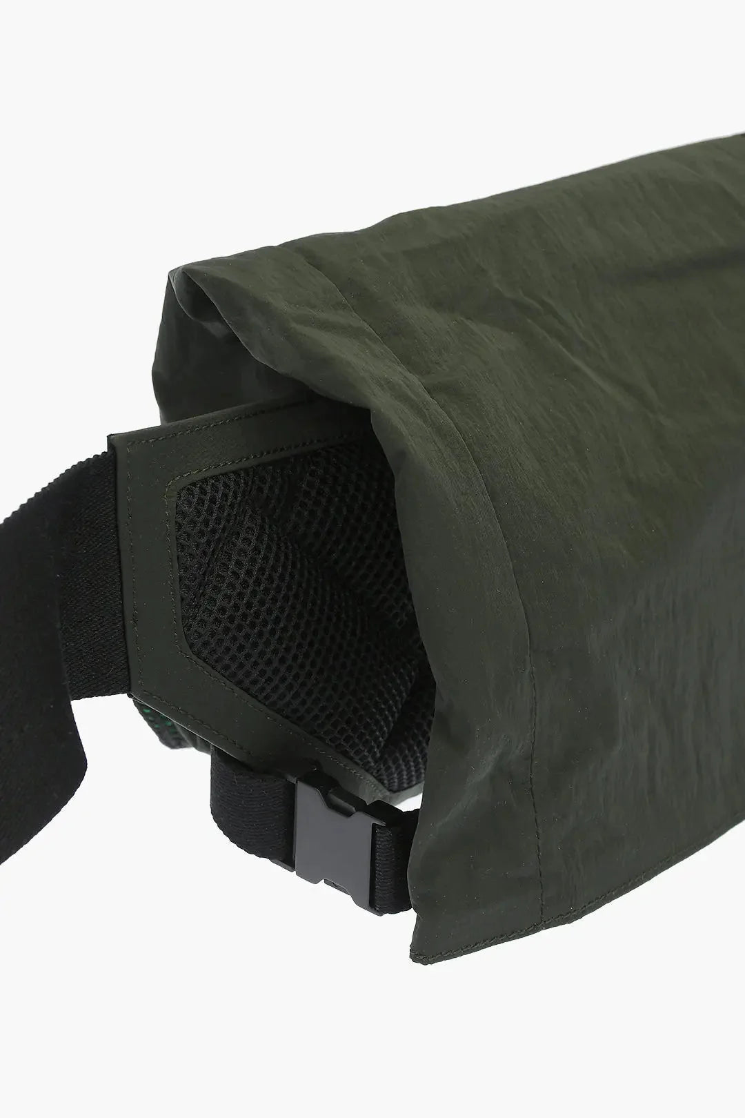 Bottega Veneta Mesh Detail Green Nylon Belt Bag