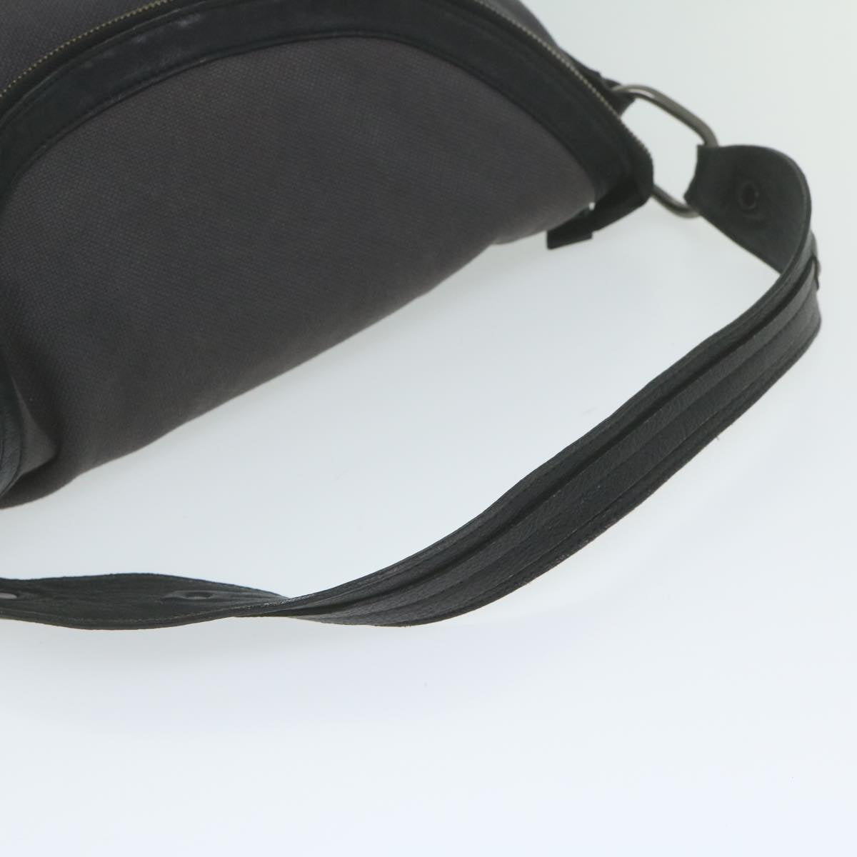 Burberry Shoulder Bag Canvas Gray Auth bs10635