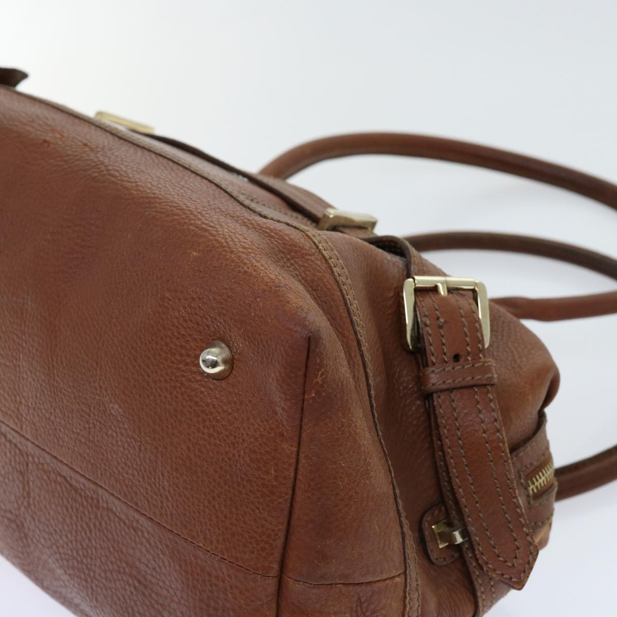 Burberry Shoulder Bag Leather Brown Auth bs11191
