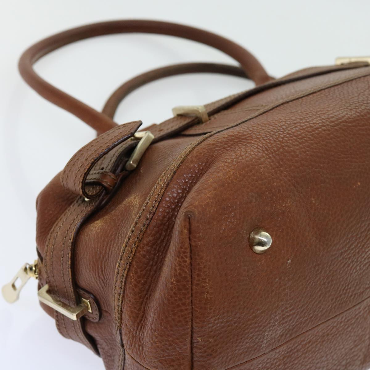 Burberry Shoulder Bag Leather Brown Auth bs11191