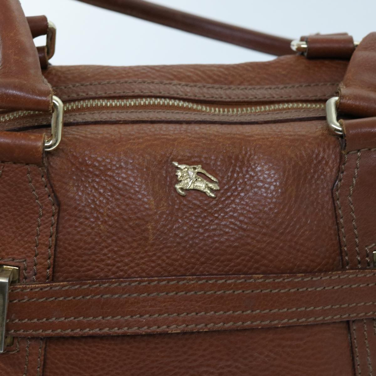 Burberry Shoulder Bag Leather Brown Auth bs11191