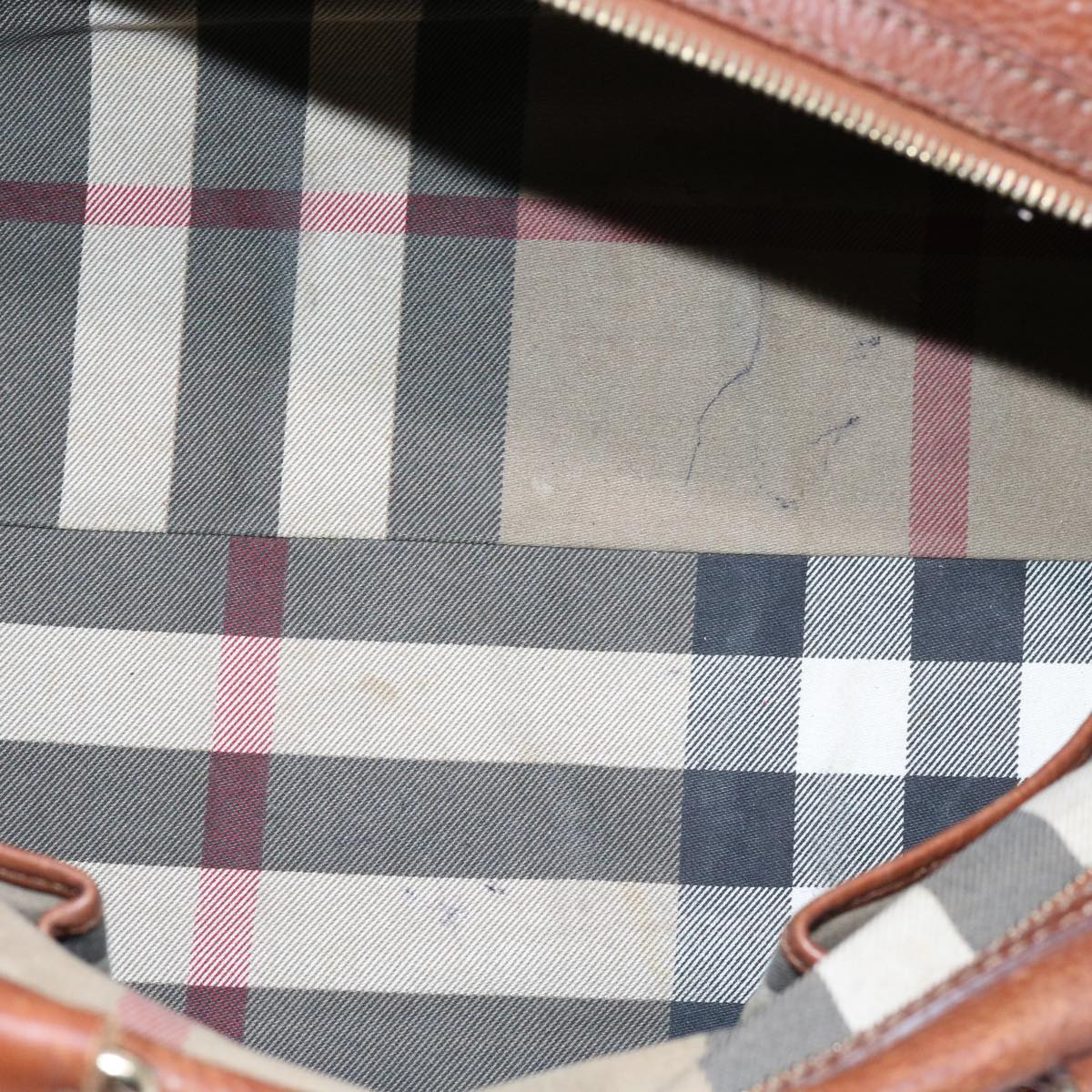 Burberry Shoulder Bag Leather Brown Auth bs11191