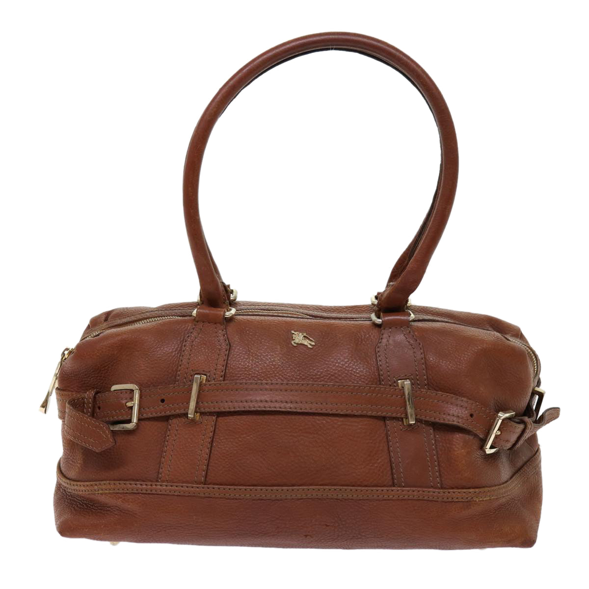 Burberry Shoulder Bag Leather Brown Auth bs11191