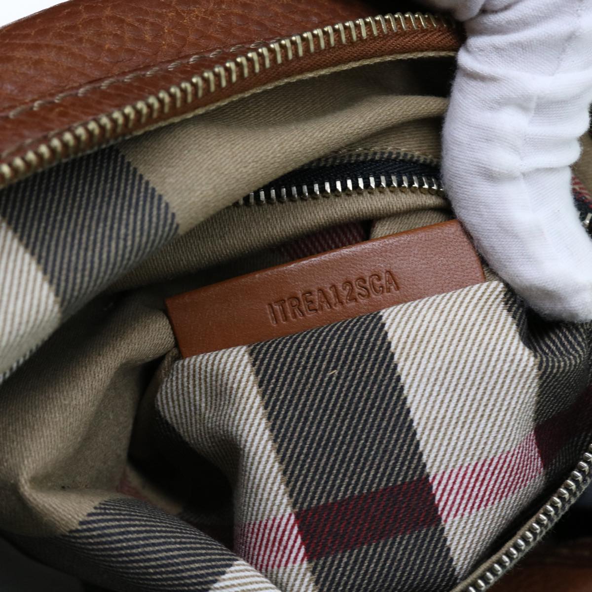 Burberry Shoulder Bag Leather Brown Auth bs11191