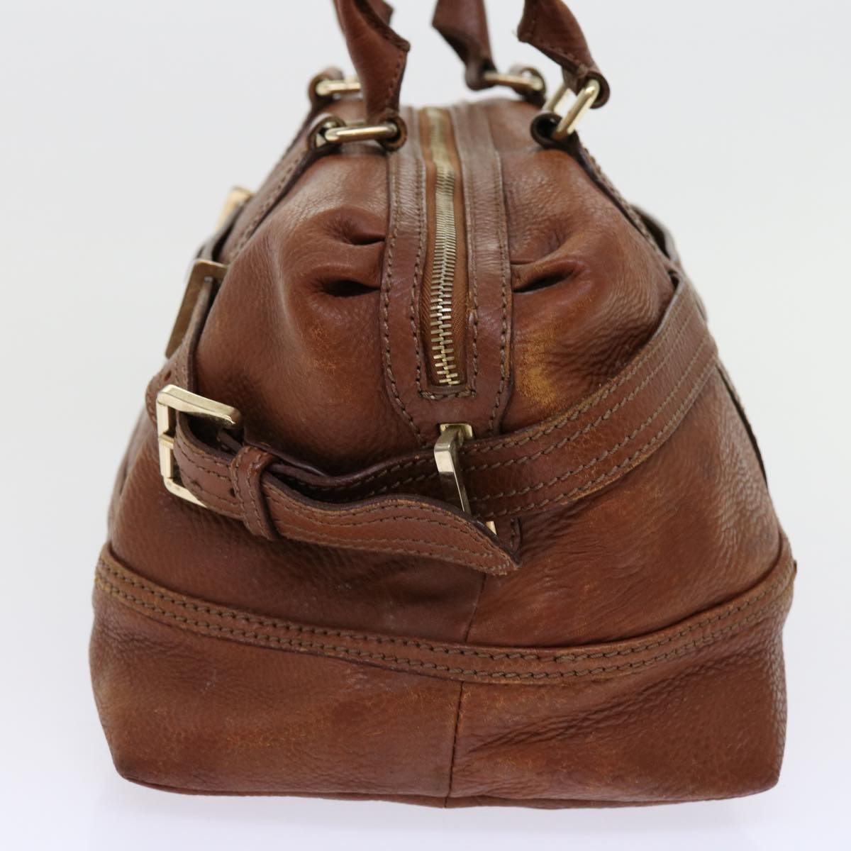 Burberry Shoulder Bag Leather Brown Auth bs11191