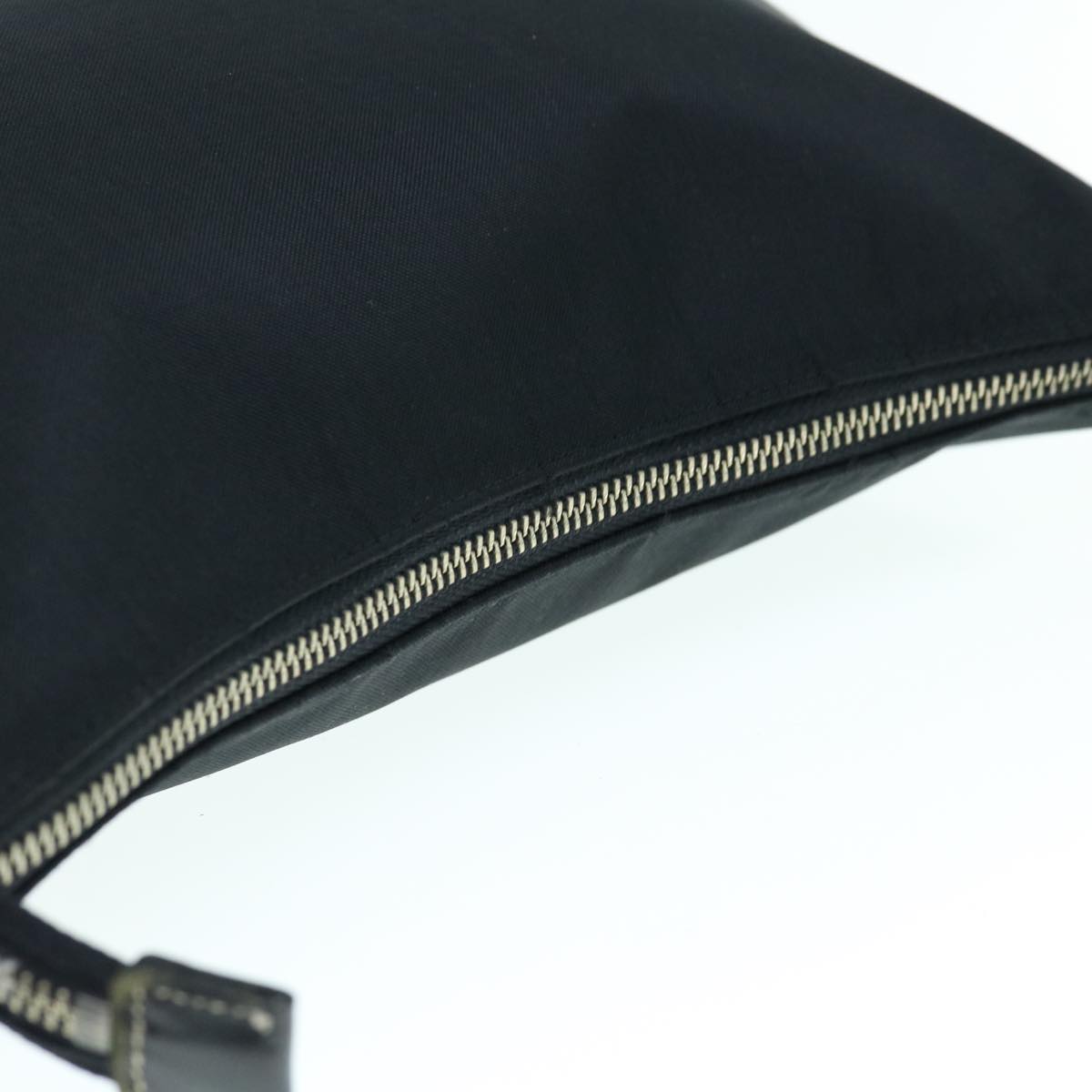 Burberry Nova Check Blue Label Shoulder Bag Nylon Black Beige Auth bs11547