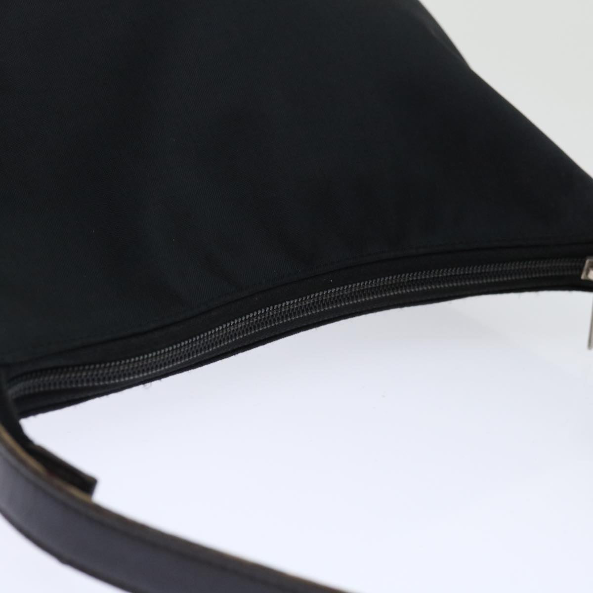Burberry Nova Check Blue Label Shoulder Bag Nylon Beige Black Auth bs13514