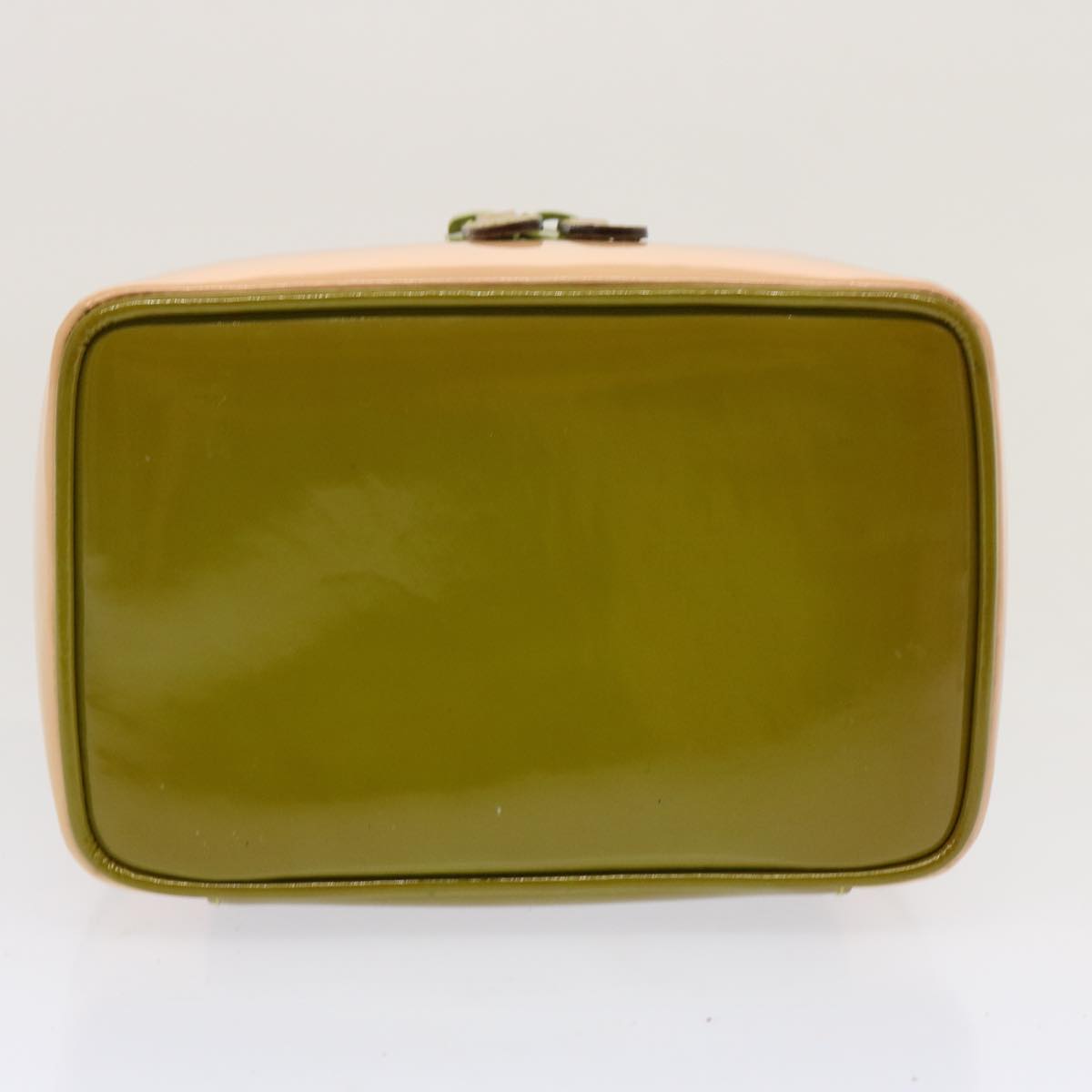 GUCCI Vanity Cosmetic Pouch Enamel Beige 032 1669 0141 Auth bs13940