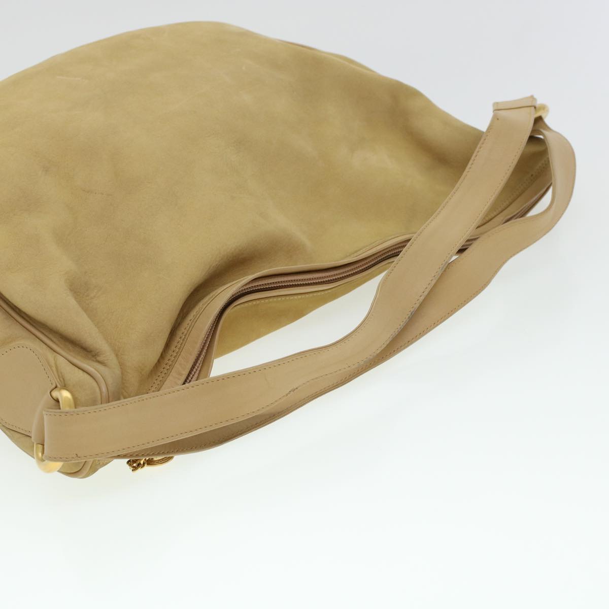 GUCCI Shoulder Bag Leather Beige  bs5660
