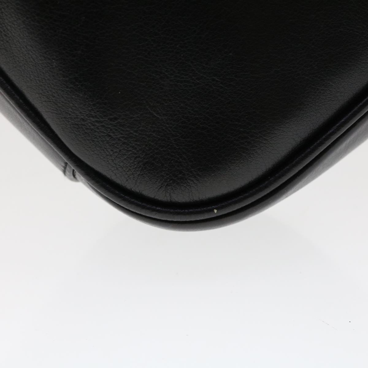 GUCCI Bamboo Shoulder Bag Leather Black 0011638  bs6460