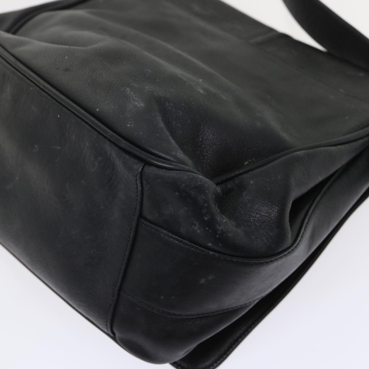 GUCCI Shoulder Bag Leather Black  bs6638