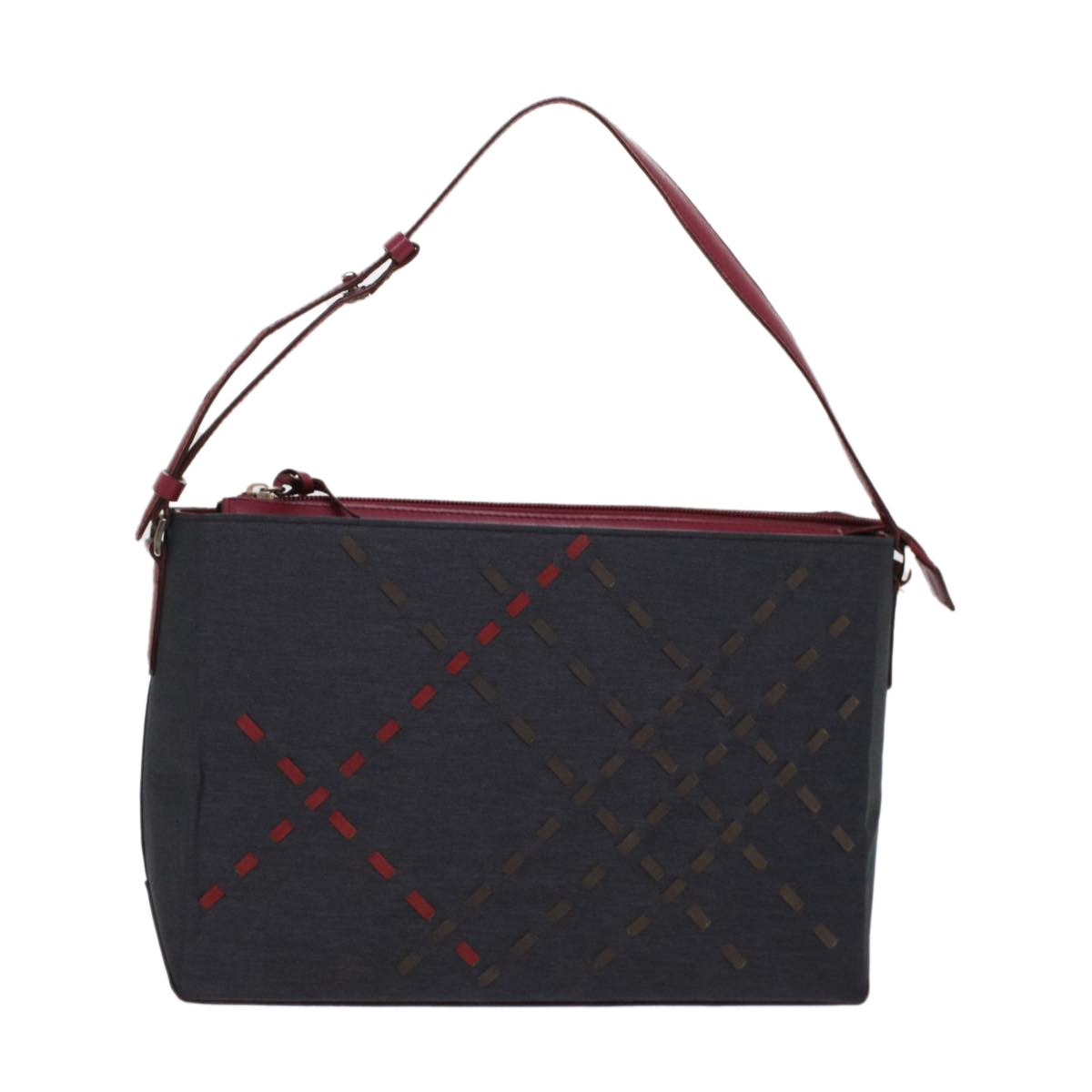 Burberry Shoulder Bag Nylon Black Auth bs6887