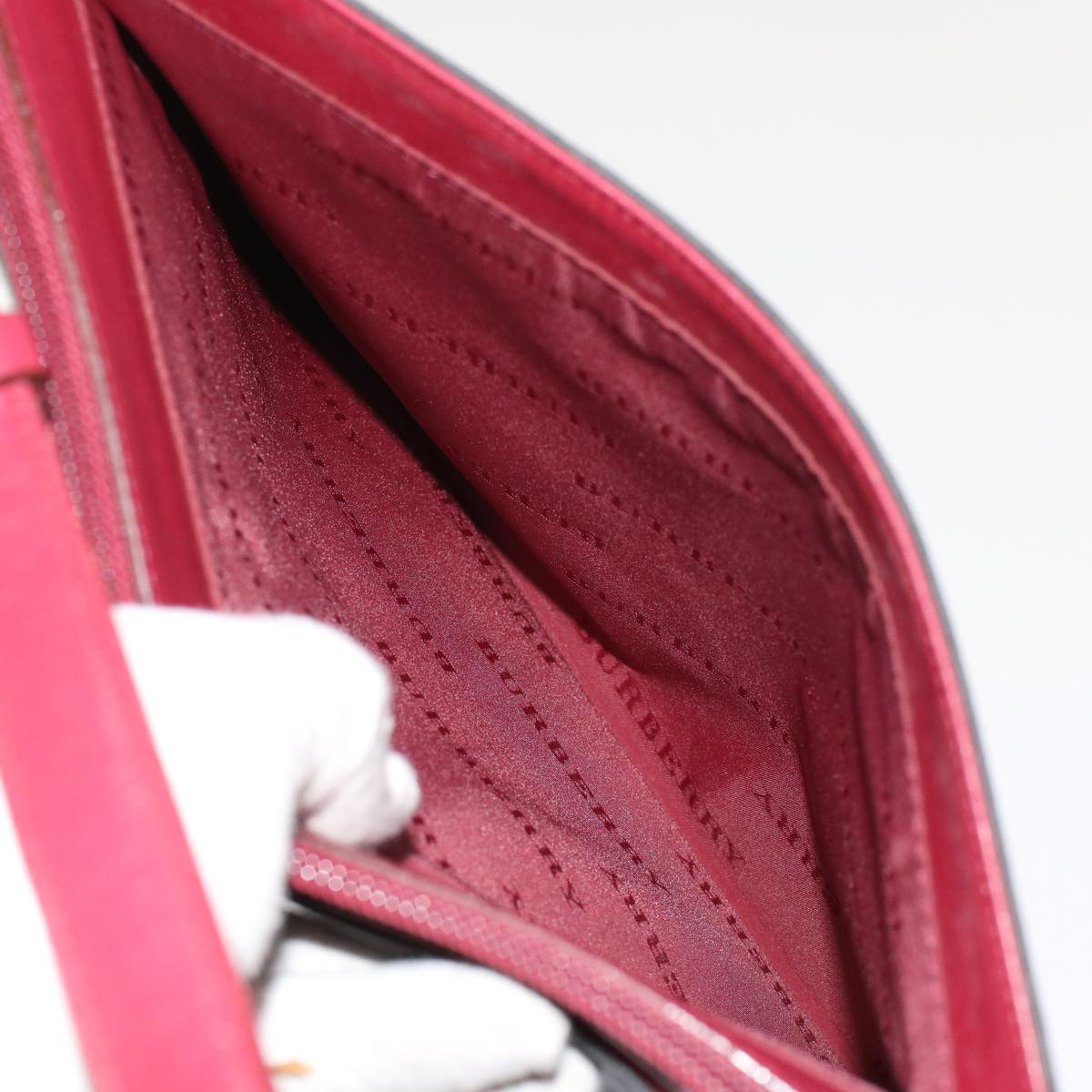 Burberry Shoulder Bag Nylon Black Auth bs6887