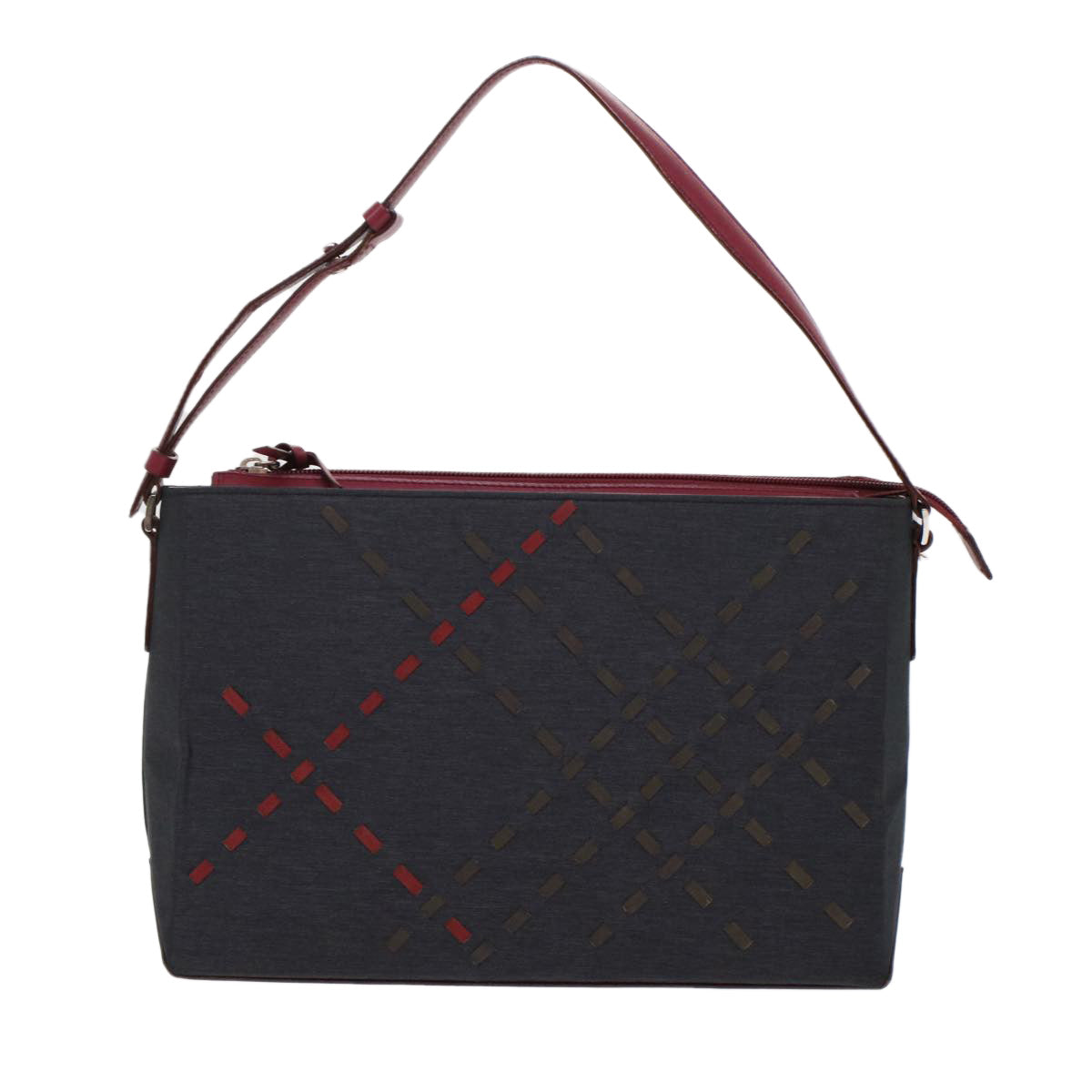 Burberry Shoulder Bag Nylon Black Auth bs6887