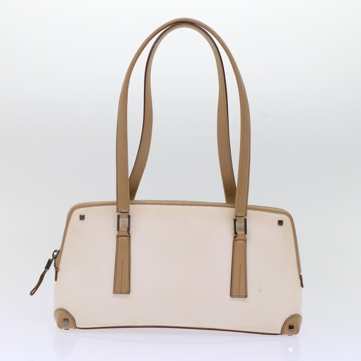 GUCCI GG Canvas Shoulder Bag Coated Canvas Leather 2Set Black Beige  bs7126