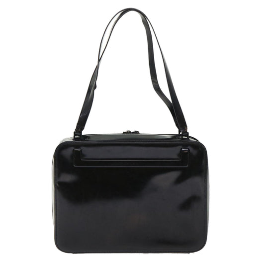 GUCCI Shoulder Bag Patent leather Black 0013091 3754  bs7235
