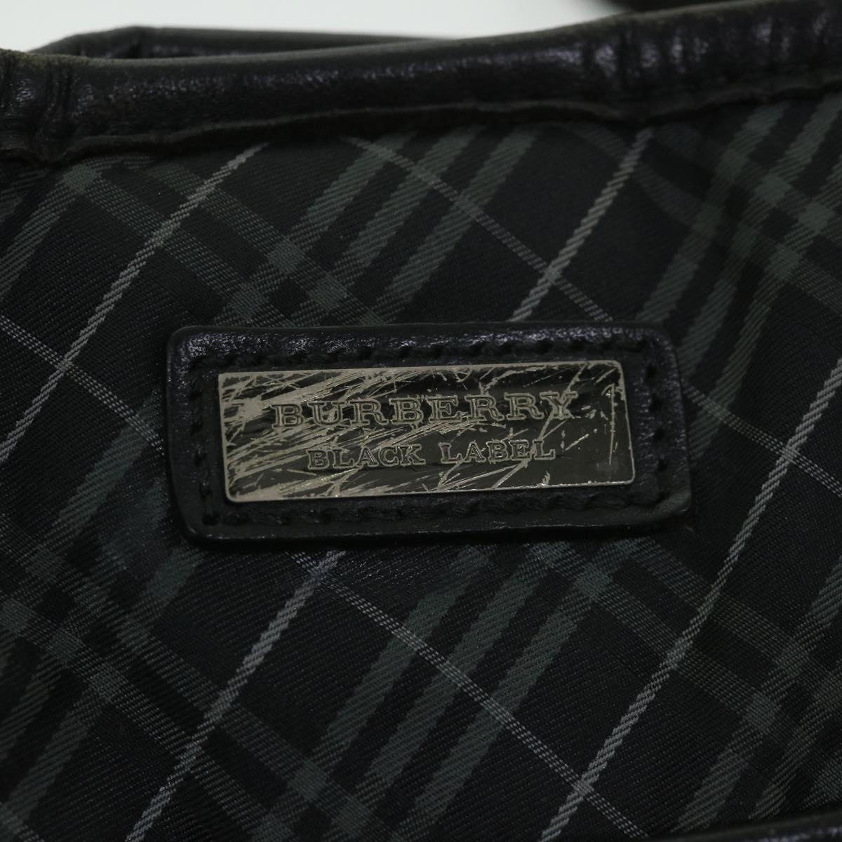 Burberry Shoulder Bag Nylon Black Auth bs8715