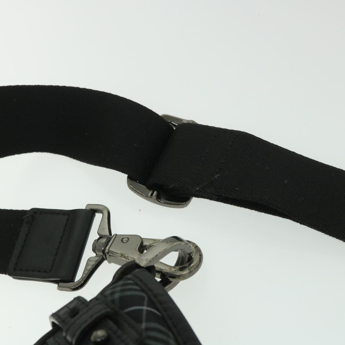 Burberry Shoulder Bag Nylon Black Auth bs8715