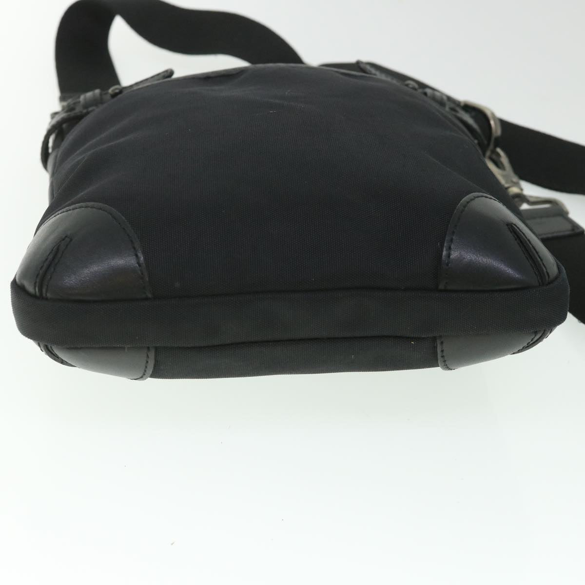 Burberry Shoulder Bag Nylon Black Auth bs8715