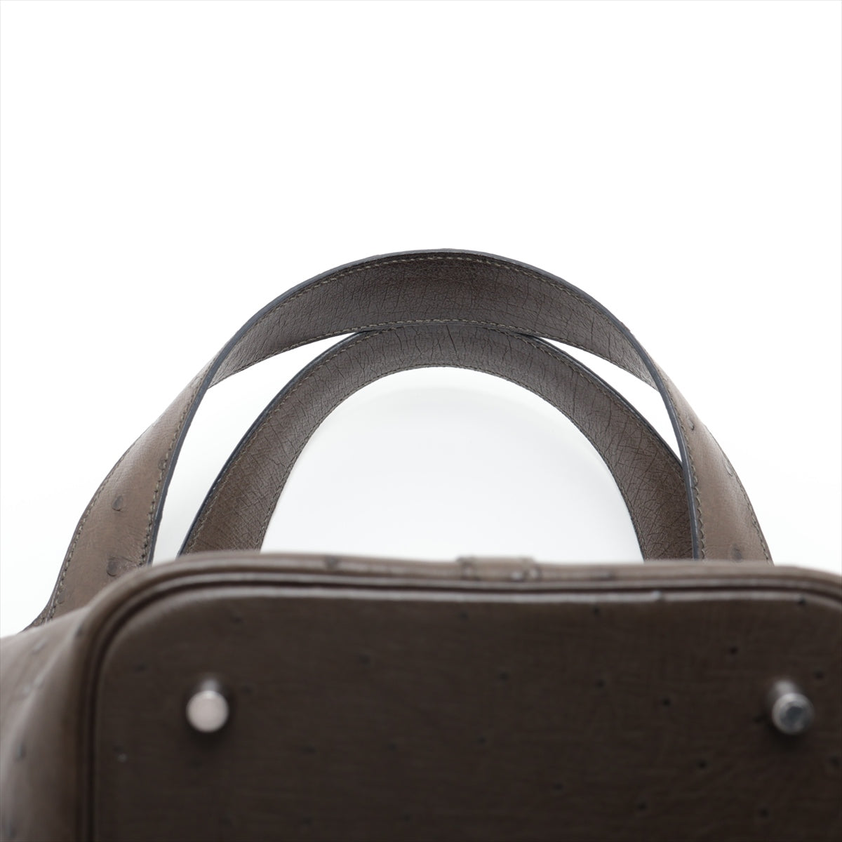 Hermes Picotin Lock 22 MM Ostrich Olive Green Silver G  X2016