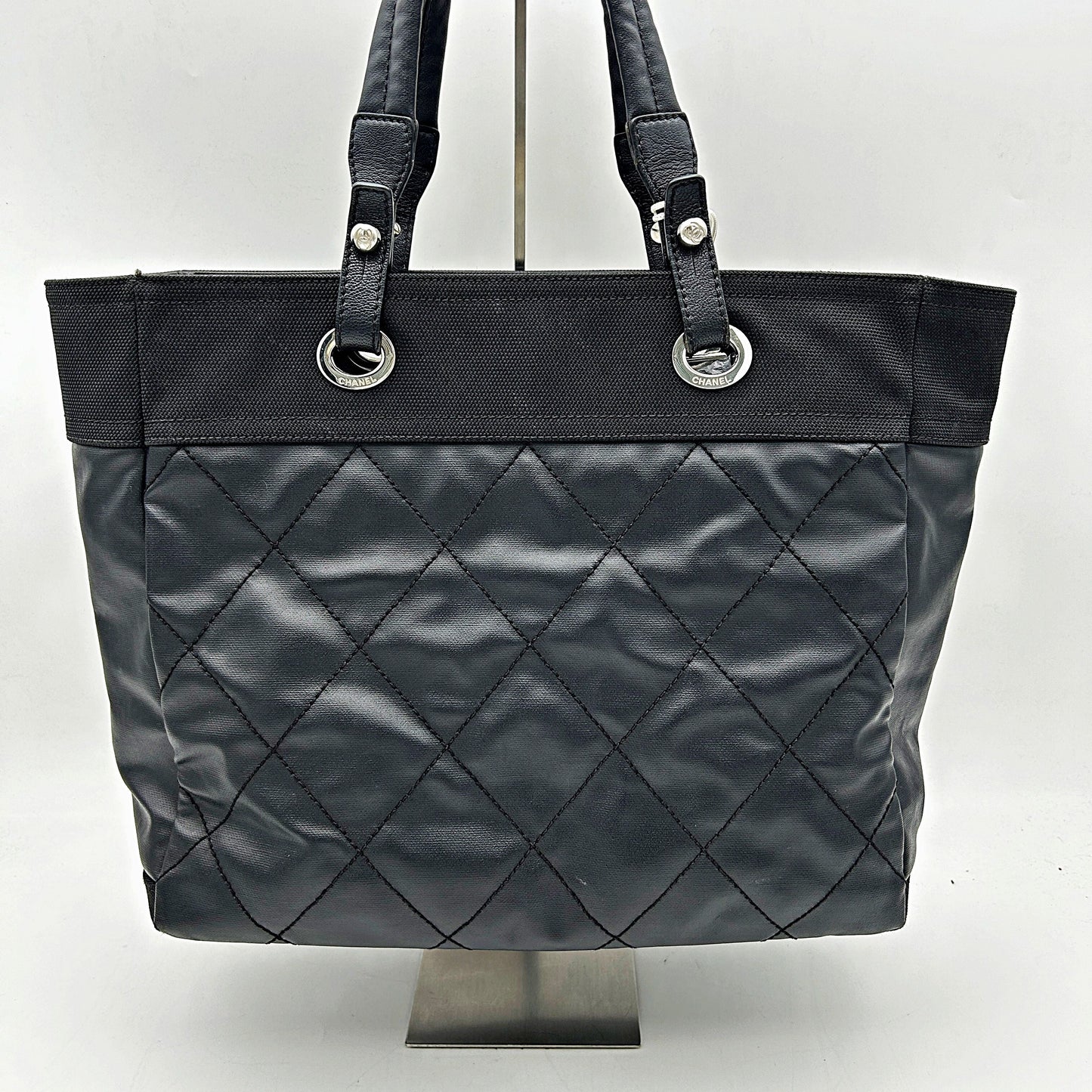 CHANEL | Bags | Chanel Coated Canvas Biarritz Tote LA13300
