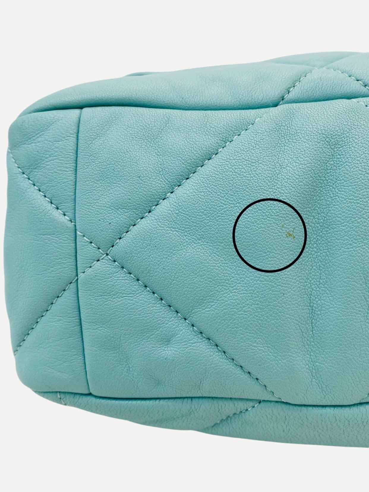 CHANEL 19 Flap Blue Quilted Shoulder Bag