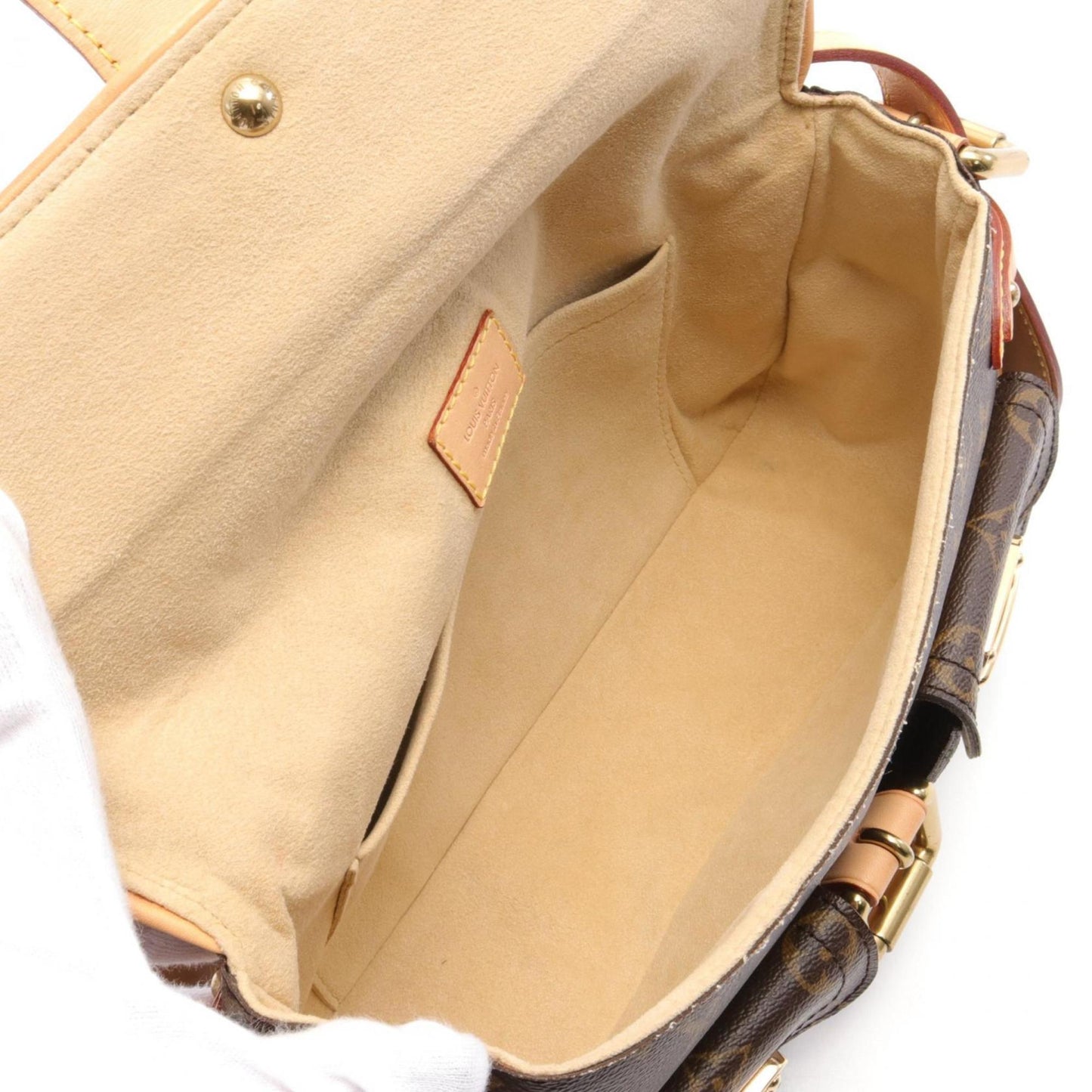 Louis Vuitton  Monogram Coated Canvas Leather Monogram Shoulder Bag