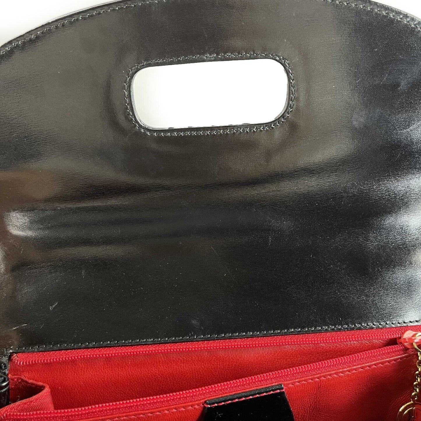 GUCCI Vintage Bamboo Night Handle Black shoulder crossbody bag