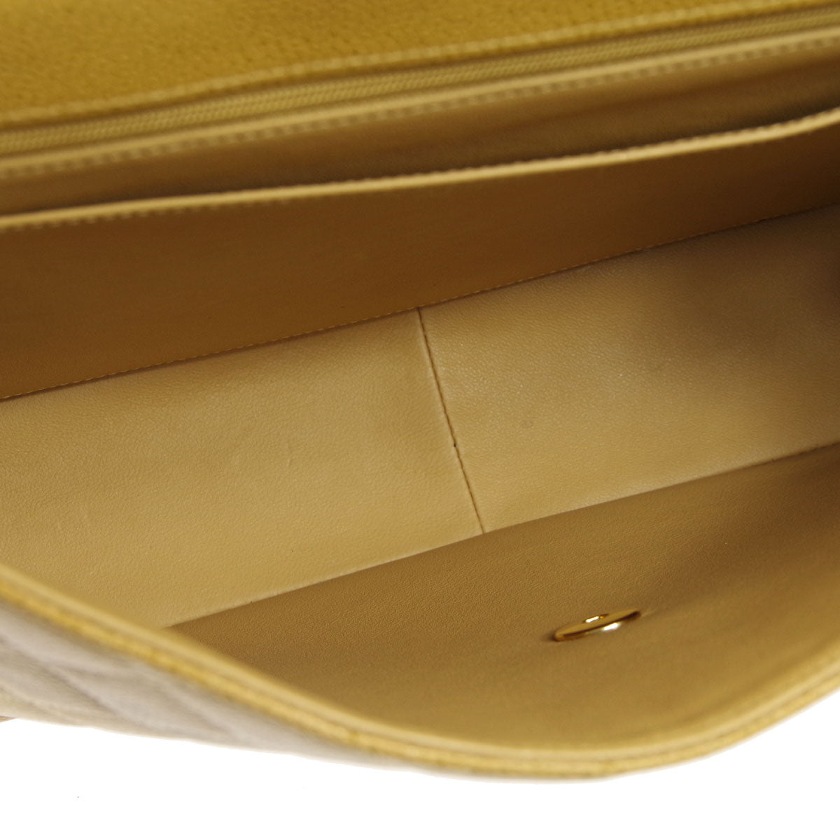 Chanel 2001-2003 * Beige Caviar Jumbo Classic Flap Shoulder Bag