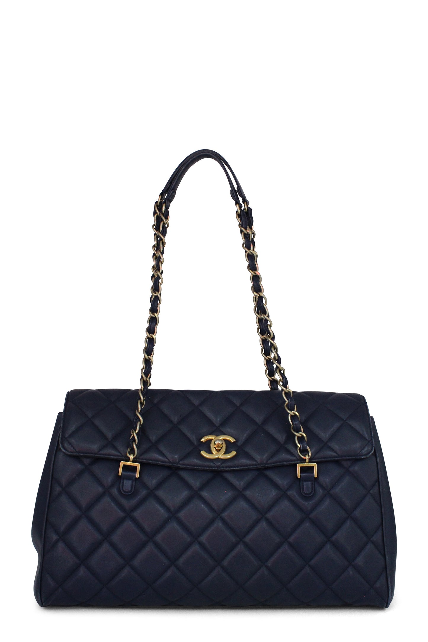 Quilted Lambskin CC Shoulder Flap Bag